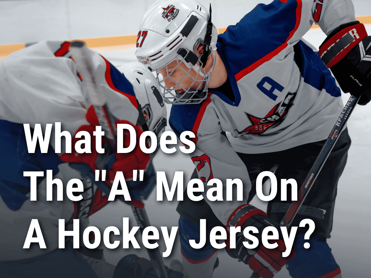 What Does The A Mean On A Hockey Jersey?