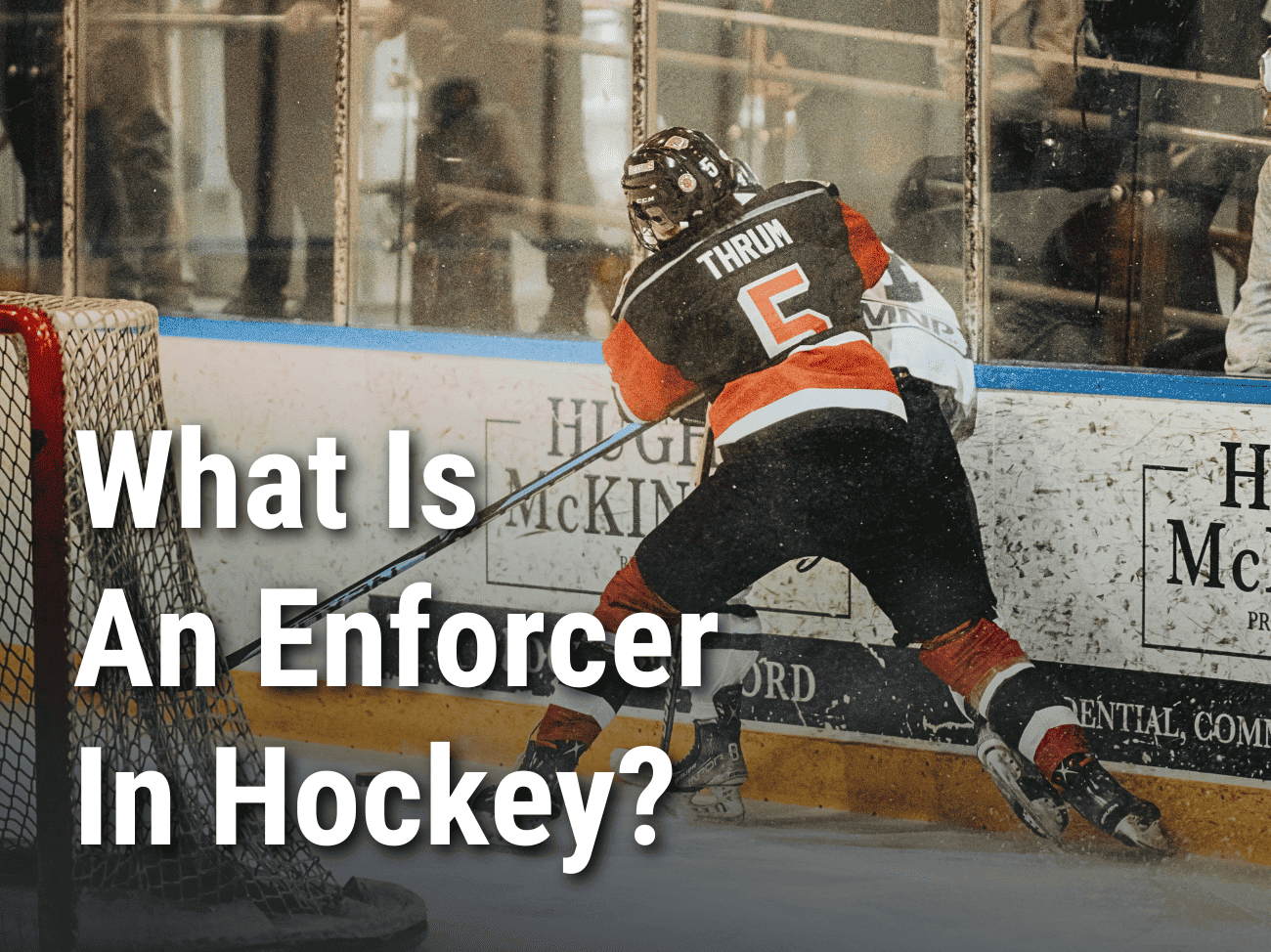 What is an enforcer in hockey - player body checking